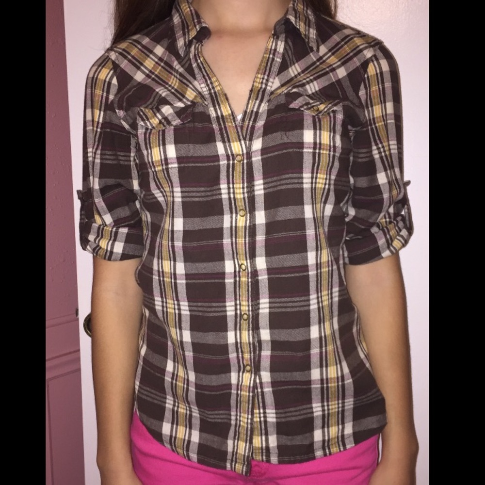 Plaid cotton shirt